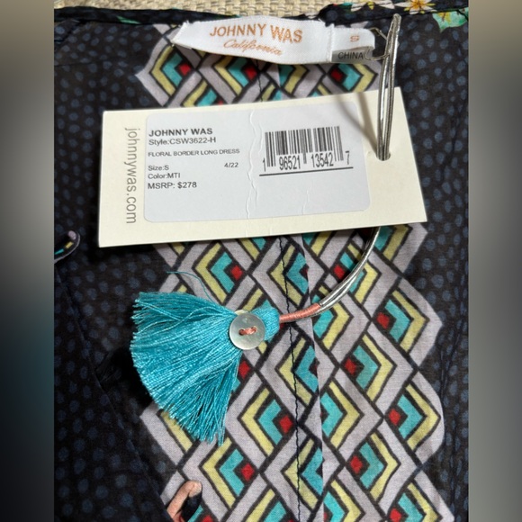 Johnny Was new with tags sheer dress size S will fit M - Picture 6 of 6